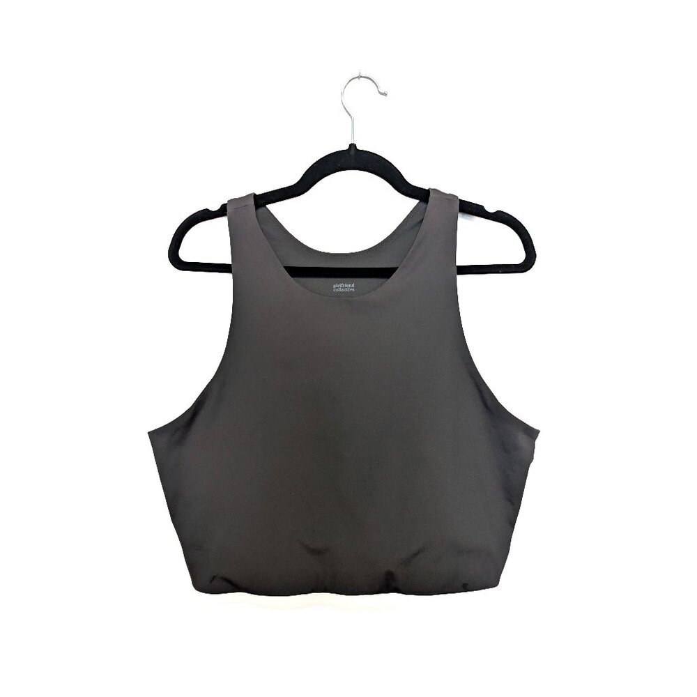 Girlfriend Collective Gray Tank Top Bra Size 4X